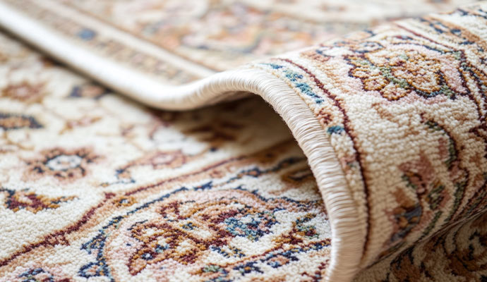 Beautifully bound rug edge