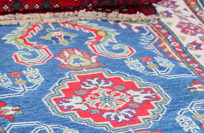 clean silk rug