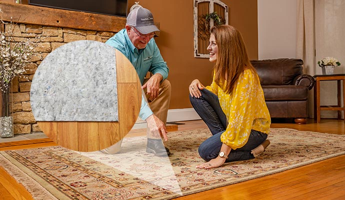 inspecting rug pad factors