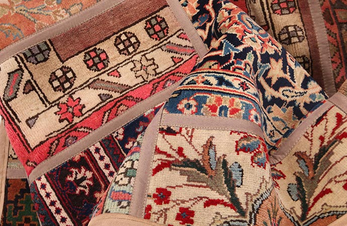 old and modern colourful aubusson handmade rug