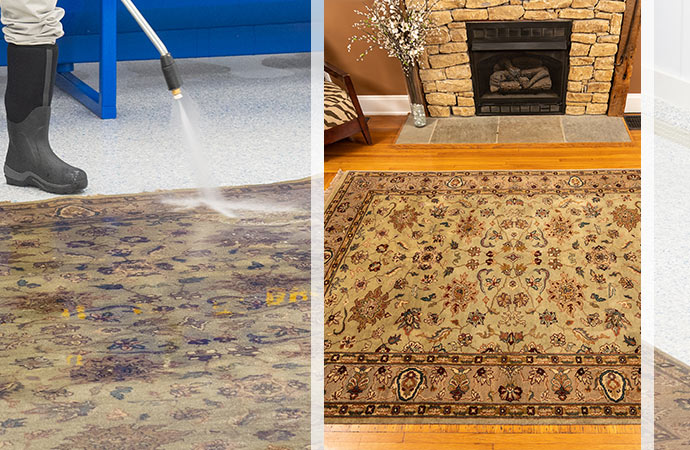 After cleaning,bring back the rug's attractive appearance
