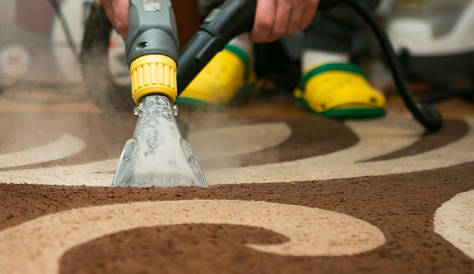 Area rug steam cleaning service