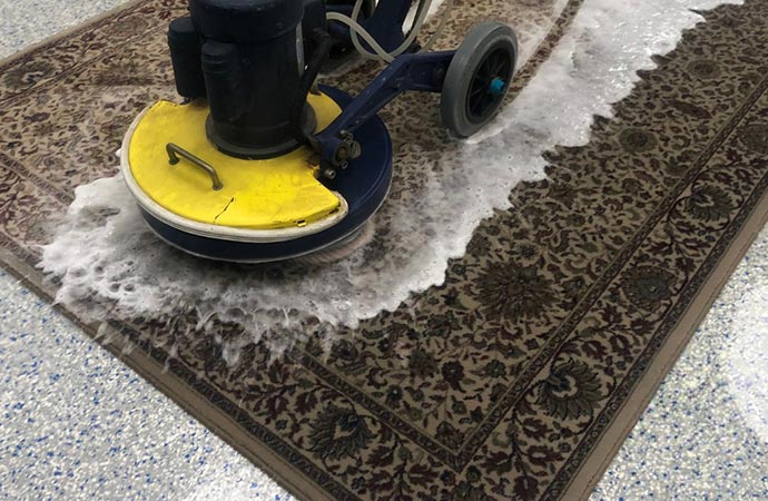 Rug steam cleaning