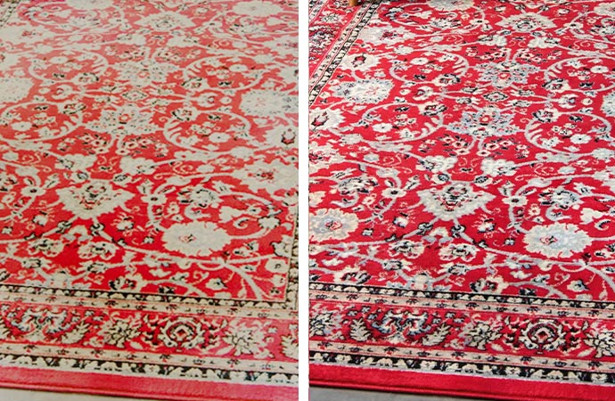Rug discoloration