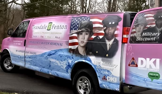 Teasdale Fenton emergency service van.