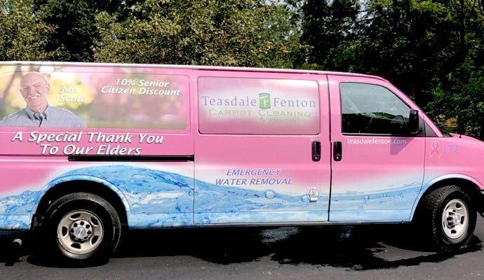 Teasdale Rug Cleaning van