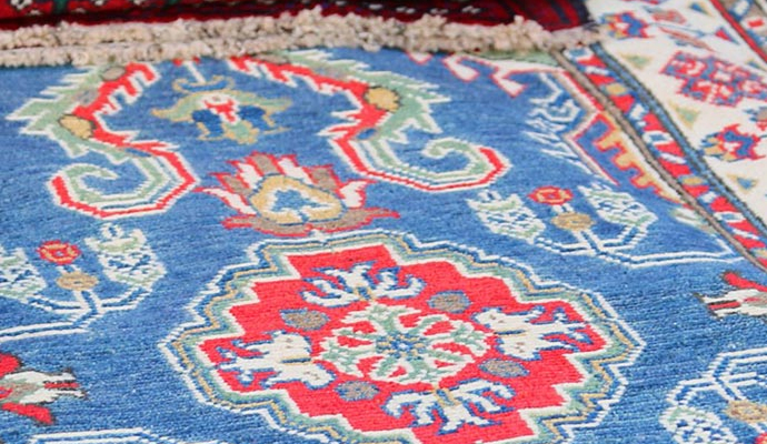 Clean silk rug