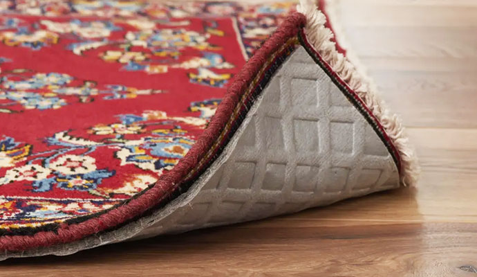 Protective rug pads for floors.