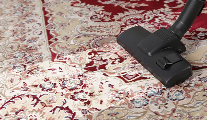 Removing dust from rug Removing dust from rug