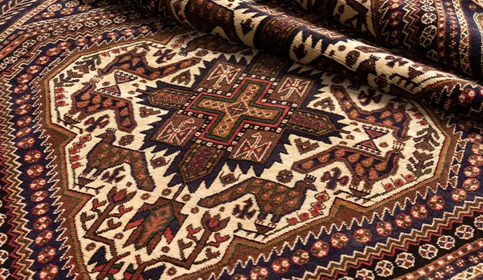 Traditional oriental rug pattern